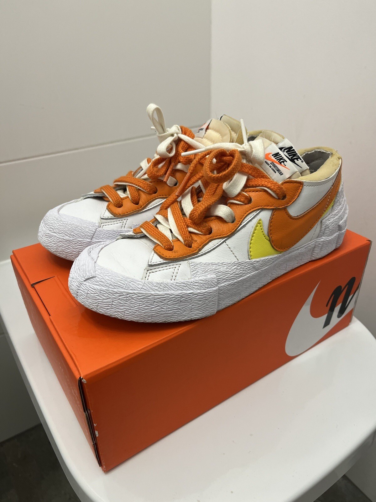 SACAI X NIKE Nike x Sacai Blazer arancione basso magma