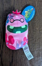 Cats vs Pickles 196 Groovy Gill Purple Bag Series Beanbag Plush 4" NWT Pink