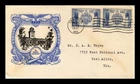 US COVER NAVAL ACADEMY ANNAPOLIS FDC SCOTT 794 PAIR LINPRINT CACHET