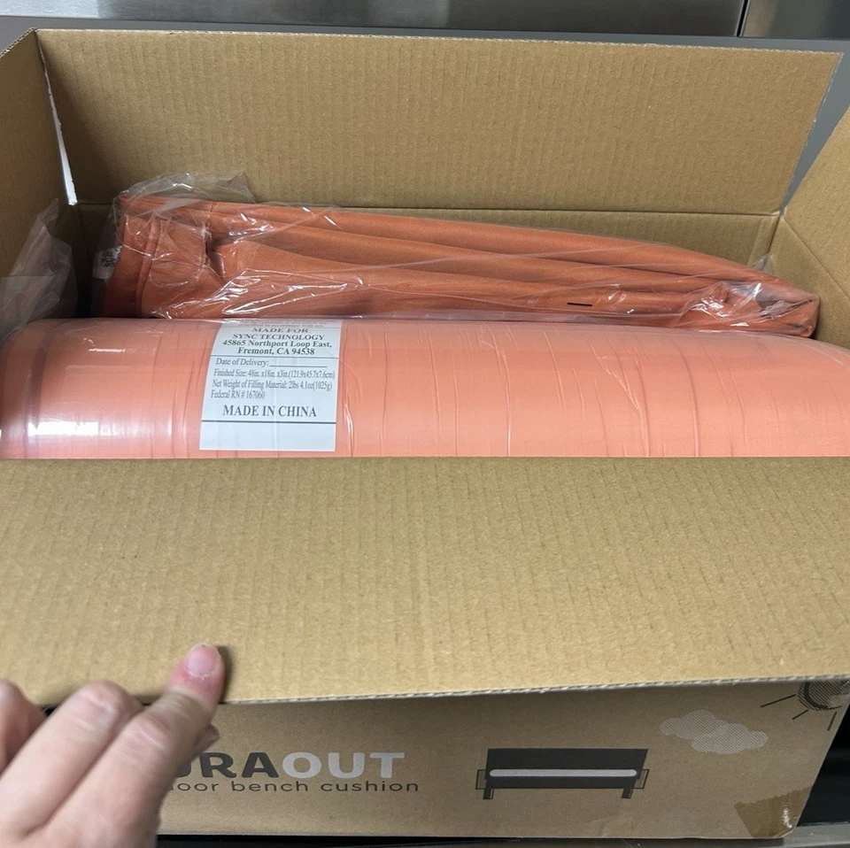 NUEVO Cojín de banco o asiento oscilante para exteriores Codi DURAOUT con cubierta impermeable con cremallera Foto 3 de 4