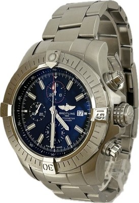 Breitling Super Avenger Chronograph 48 A13375 Auto Mens Watch Excellent A5674