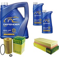 Inspektionspaket 7L Mannol 10W-40 FüR Mercedes W163 ML 270 CDI W203 C 220 S203