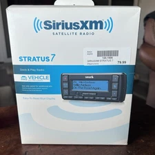 SiriusXM Stratus 7 Satellite Radio with Vehicle Kit NEW SEALED SSV7V1 Black