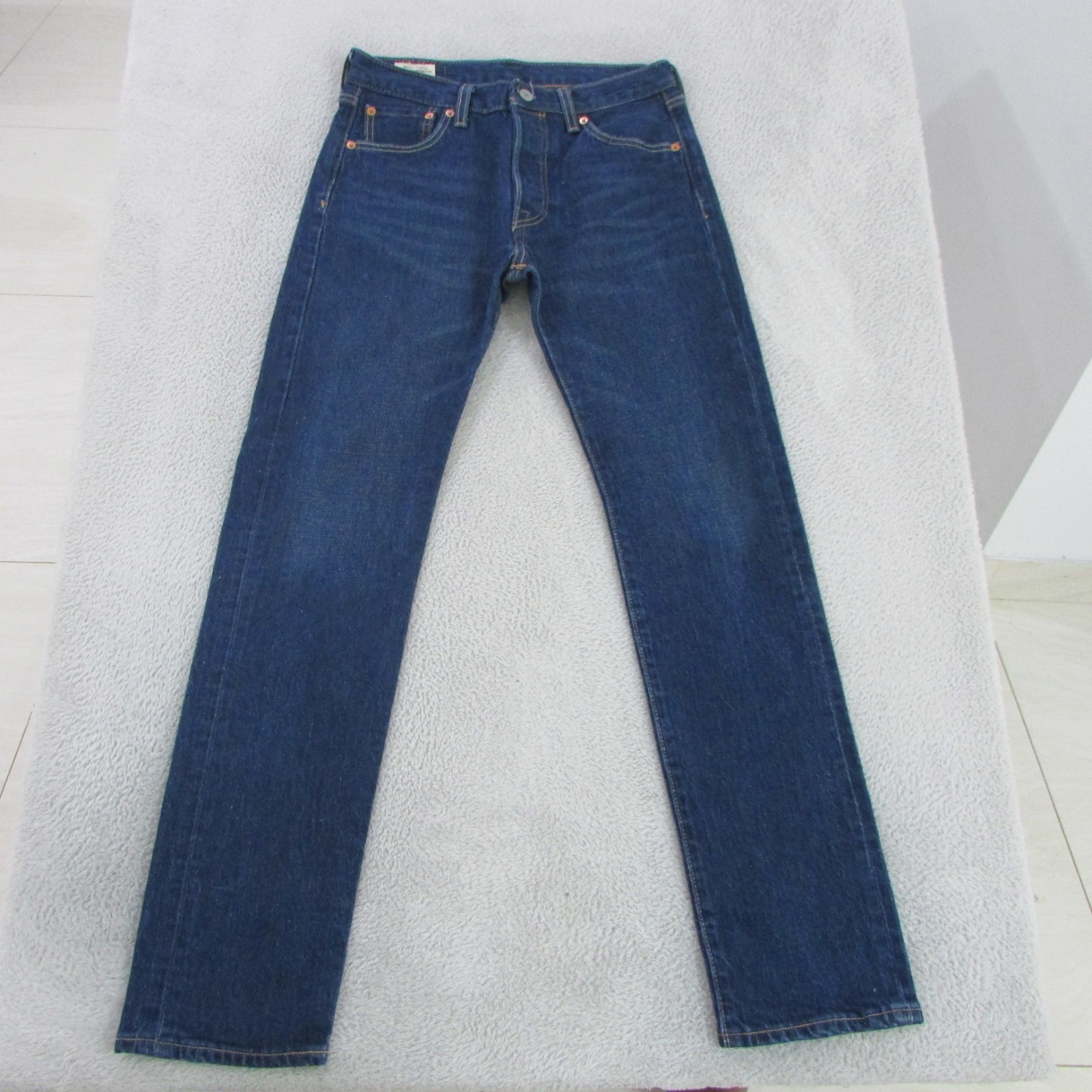 Levis 501 Straight Jeans Mens W29 L30 Blue thumbnail 2