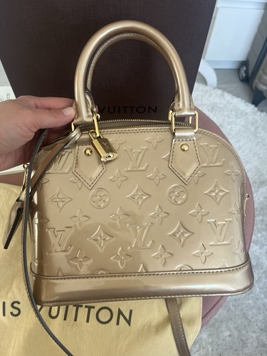 Louis Vuitton Alma BB Vernis Lackleder Bronze/Gold - Bild 2 von 9