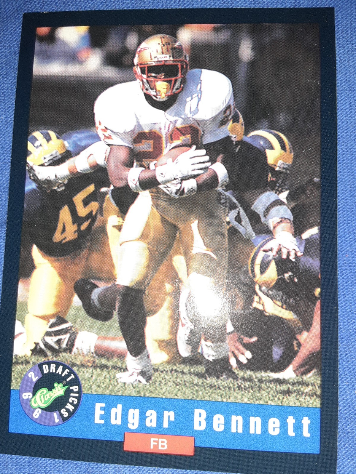 1992 Classic Draft Picks - Edgar Bennett #20 (RC)