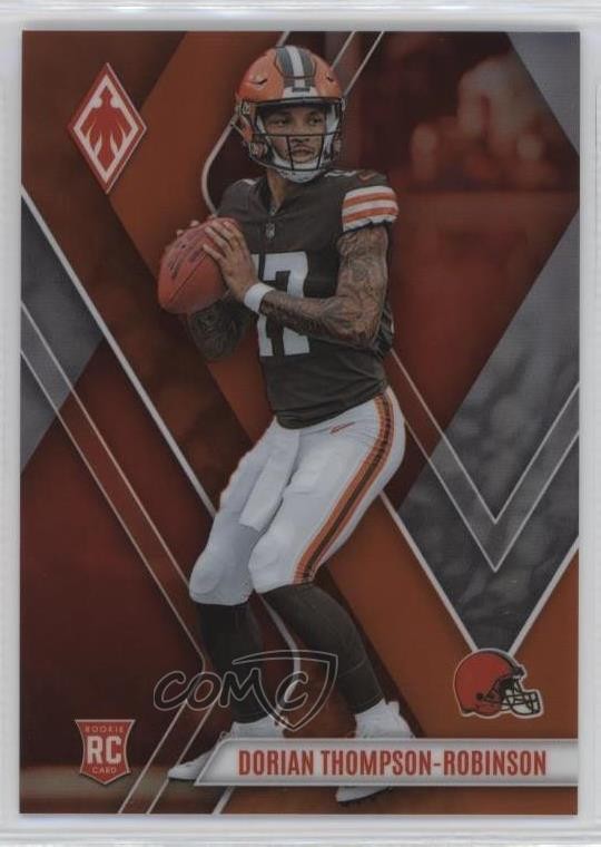 2023 Panini Phoenix Rookies Orange 33/99 Dorian Thompson-Robinson #124 1v3