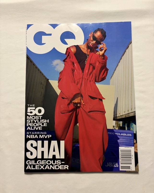 Gentlemen’s Quarterly Shai “Gilgeous-Alexander” Issue November 2025 Magazine