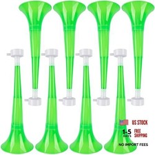 8 Pcs 10.24 Inch Collapsible Stadium Horn Plastic Vuvuzela Trumpet Color Set 3