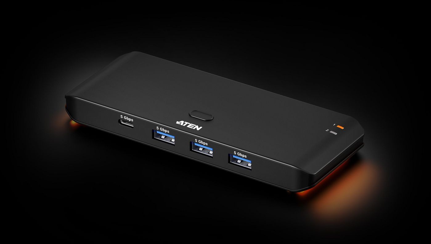 Aten US4324-AT 2 x 4 USB 3.2 Gen 1 Sharing-Switch, Switch Box - Bild 2