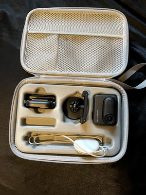 Insta360 - GO 3S (64GB) Action Camera - Black + Accessories and Case Bundle