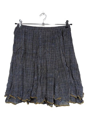 NILE ATELIER Glockenrock Damen Rock Gr. DE 34 blau Casual-Look