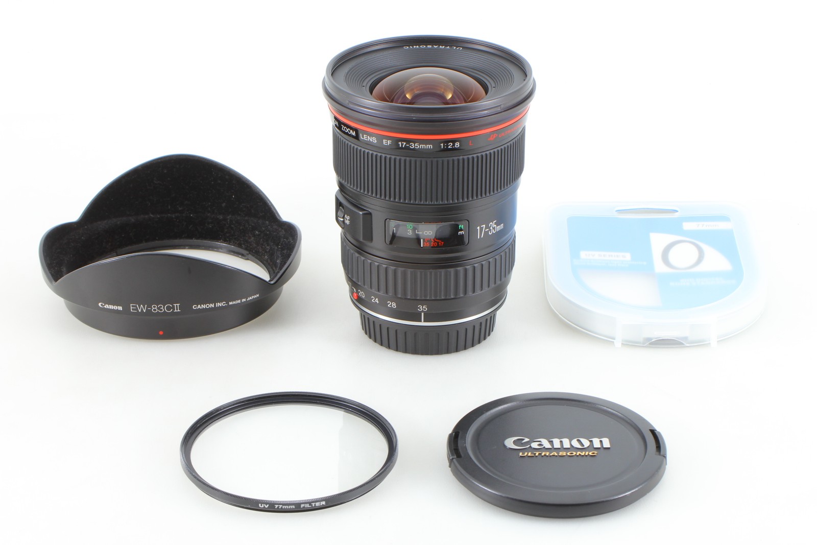 Canon EF 17-35mm f/2.8 L USM Wide Angle Zoom Lens f2.8l From JAPAN [TOP MINT]