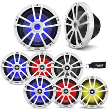 Infinity 622MLW Marine 6.5 Inch LED Speakers and Two 1022MLW 10" Marine LED Sub