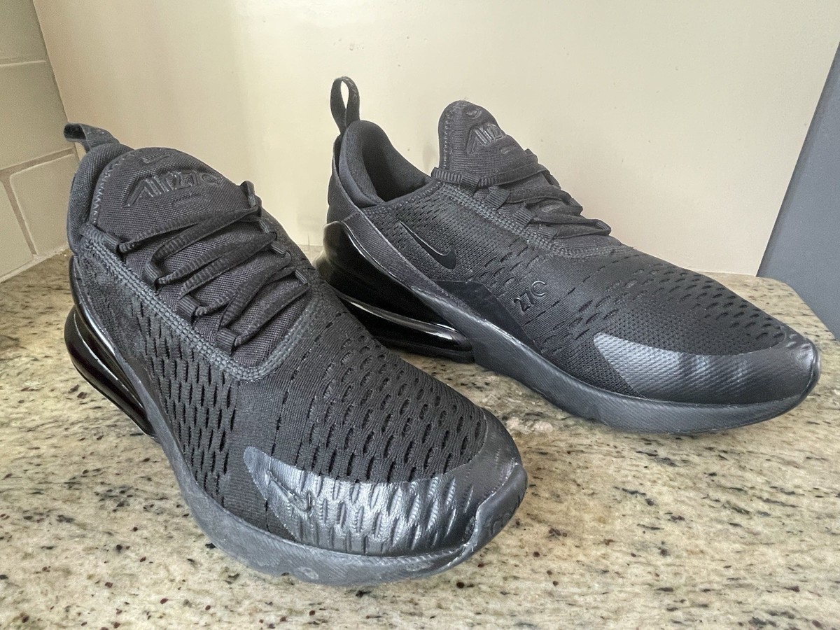 Nike Air Max 270 Triple Black Men's Size 9.5 Nike style code