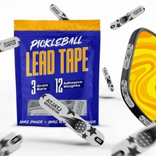 ATJATJ 12 Pcs Gray Lead Tape for Pickleball Paddles, 3g per Piece High-Perfor...
