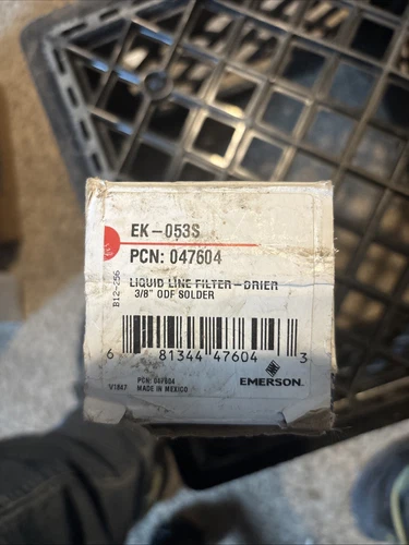 Emerson P/N:047604 EK-053S 3/8" OFD Solder Liquid Line Filter Drier