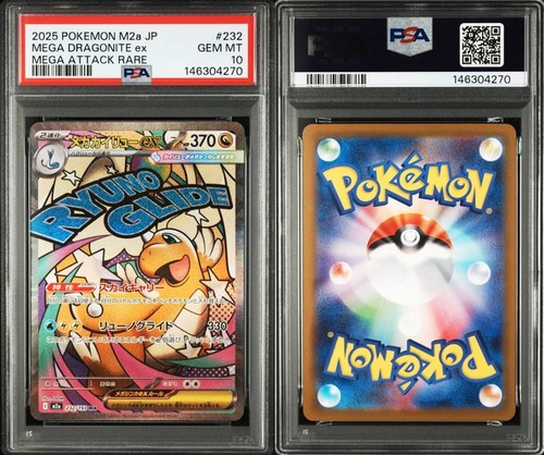 Pokemon Mega Dragonite giapponese ex MA PSA 10 M2a 232/193 #0217 - Foto 3 di 3