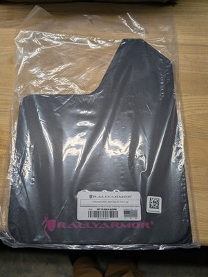 Rally Armor Universal Basic Plus Mud Flaps Black with Pink Logo NEW