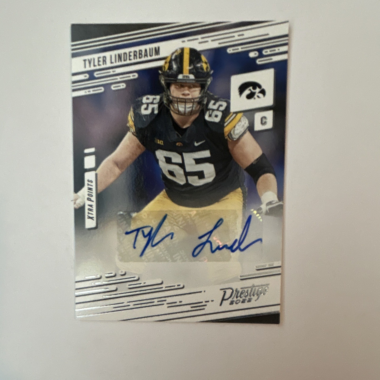 Tyler Linderbaum Panini Chronicles Draft Picks Prestige Xtra Points Signatures #PXTLI Base