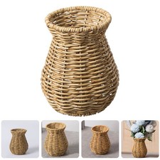 Woven Flower Holder Vases for Flowers Dried Rattan Creative Handmade Decor