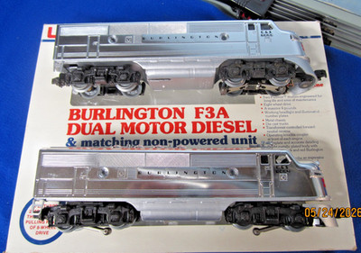 Lionel 6-8054 Burlington ABA 6 Car Passenger Set Beautiful In OBs