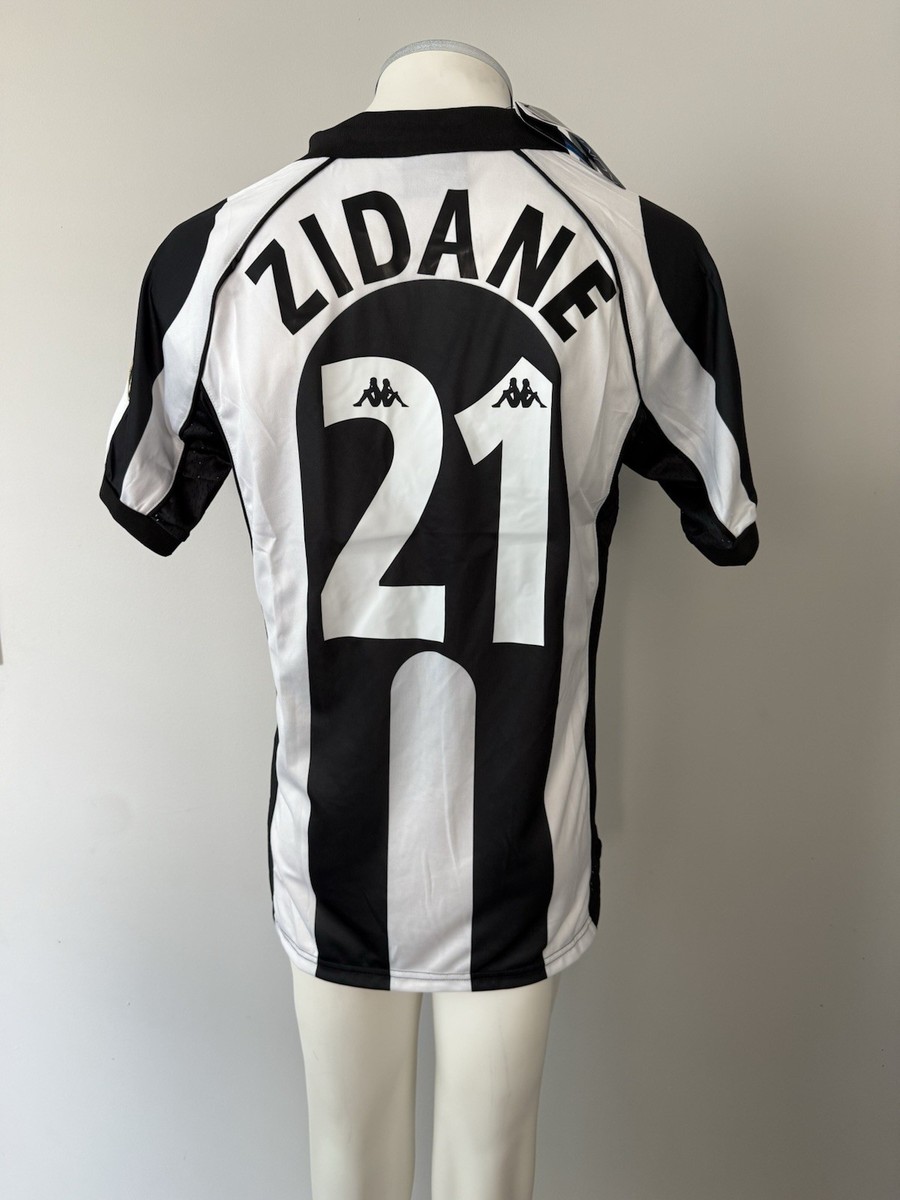 Zinedine Zidane Juventus New Men's Retro Seria A Kappa Home Soccer