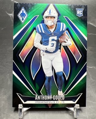 2024 Panini Phoenix Anthony Gould #155 Green Fade /199 Indianapolis Colts RC