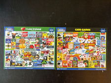 Jigsaw Puzzles, White Mountain, Set of 2, 1000 Pieces ea., Made In USA