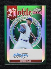 2023 Leaf Metal Noble Green Prismatic 1/5 Kendry Rojas #N-KR1 Auto 0o3x