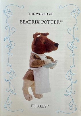 PICKLES HUND BEATRIX POTTER SPIELZEUG STRICKANLEITUNG keine Kopie!