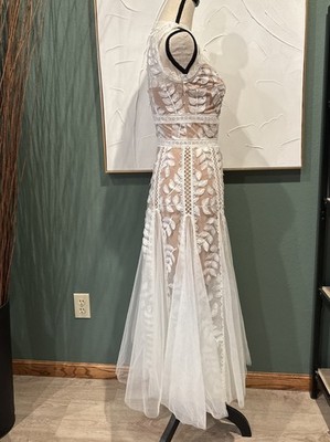 Bronx and Banco Saba Blanc Midi Dress in White XS(US2) | eBay