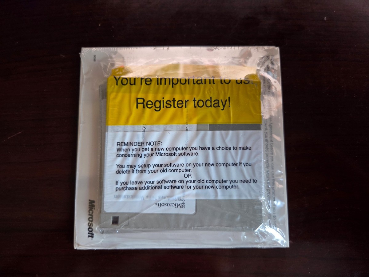 Microsoft Windows NT 4.0 Workstation 1-2 CPU Edition CD, 3.5