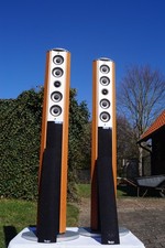 Teufel Standlautsprecher Säulenlautsprecher in der Ausführung kirsche 140 Watt