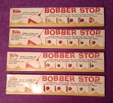 Vintage Fin div of Fred Arbogast Bobber Stops 4 Partial Packs