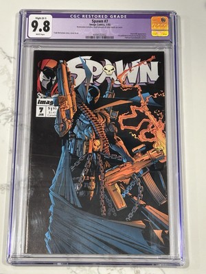 Spawn #7 (1993) CGC 9.8 Restored Slightly B-1 Todd McFarlane- 1st Andy Q. Art