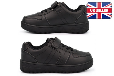 Jungen Schulschuhe Jungen Schulschuhe Jungen Touch Fasten Schulschuhe schwarz Größe