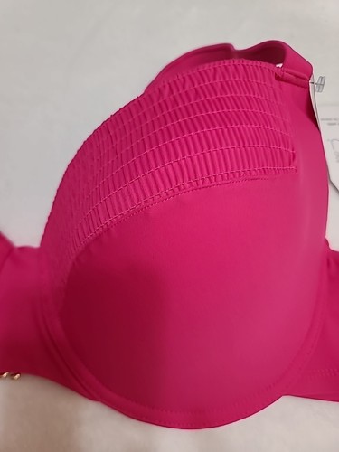 NWT TIME AND TRU Summer Fuschia Molded Cups Underwire BikiniTop; Sz 3X (24W-26W) - Picture 5 of 24