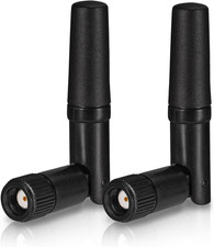 Eightwood Small Wifi Antenna Dual Band 2.4Ghz 5Ghz RP-SMA Antenna 2Pcs for PC De