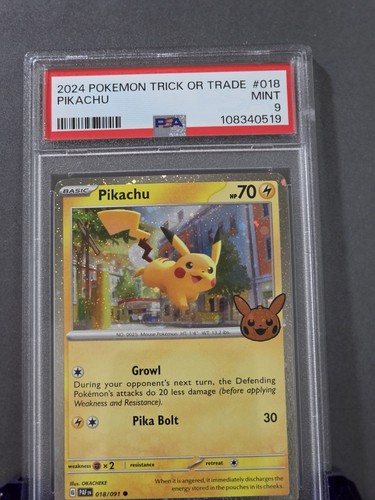 2024 Pokemon Trick or Trade Pikachu #018 Mint PSA 9