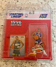 1996 STARTING LINEUP GRANT HILL EXTENDED FORT WAYNE PISTONS NBA50 w/ProTech Case