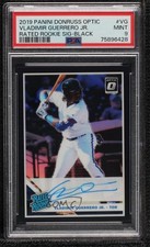 2019 Donruss Optic Black Prizm 25/50 Vladimir Guerrero Jr PSA 9 MINT Auto 10e3