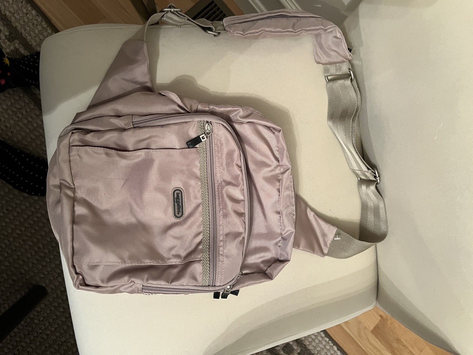 baggallini sling backpack, beige,  approximately … - image 1