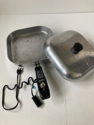 Vintage Sunbeam Electric Skillet Aluminum Fry Pan Model FP-10A