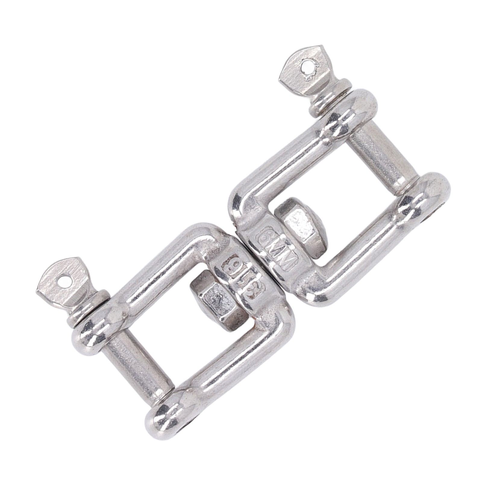 Strong 304 Stainless Steel Double Jaw Shackle For Hardware Lifting Connection