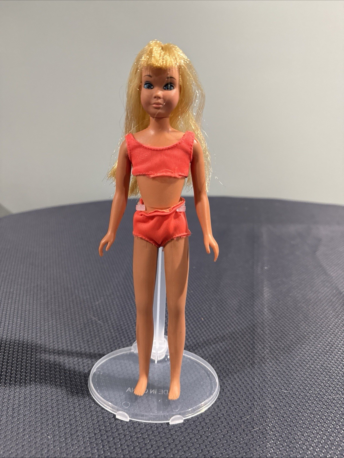 Vintage Mattel Barbie Sun Set Malibu Skipper Doll Original Swimsuit 1967 Korea