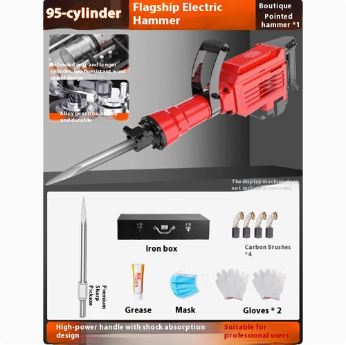 High-power Professional Impact Electric Pick Trenching and Wall Demolition - 第 12/15 張圖片