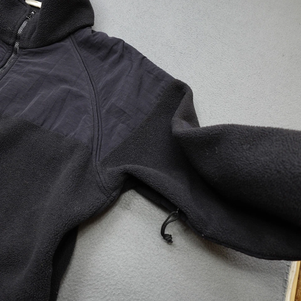 Vintage Peckham Fleece Jacket Men Size L Black Full Zip Polartec Military Navy - Image 2 of 4