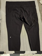 Lululemon Women's Black Align High Rise Cropped Legging Size 20 New