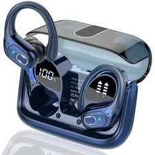 Aptkdoe Wireless Earbuds 75hrs Bluetooth 5.4 Sport Headphone, Deep Bass, IPX7